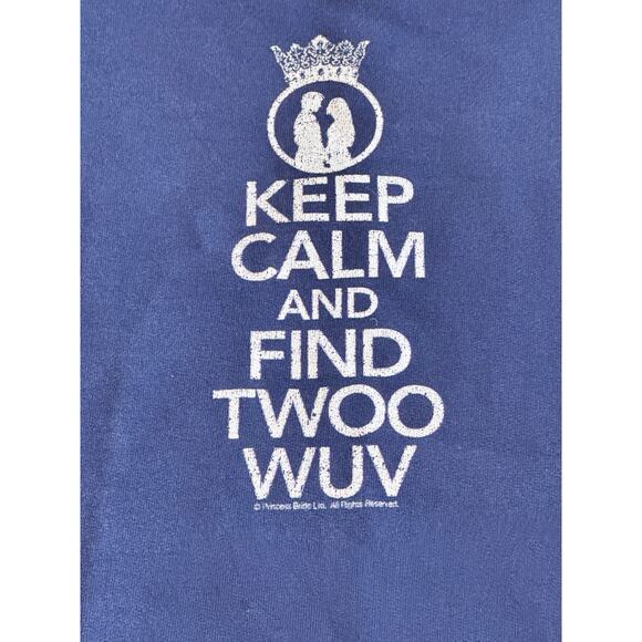 VTG RARE Princess Bride Ltd Find Twoo Wuv Original Hanes Crewneck sweatshirt L - Picture 11 of 11